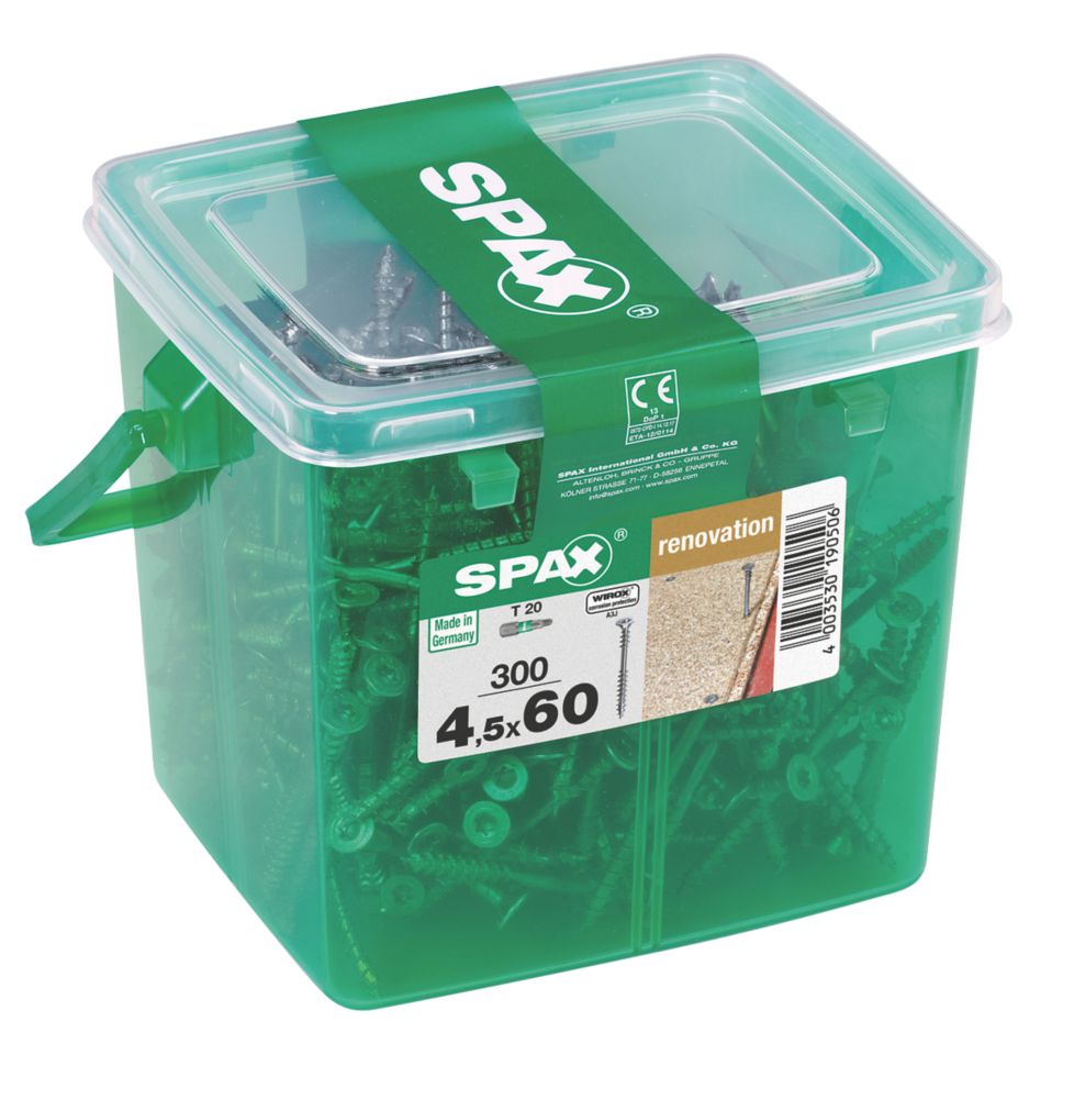 Image of Spax TX Countersunk Self-Drilling Flooring Screw 4.5mm x 60mm 300 Pack 