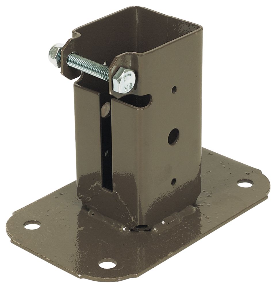 Image of Sabrefix Bolt-Down Post Supports 50 x 50mm 2 Pack 