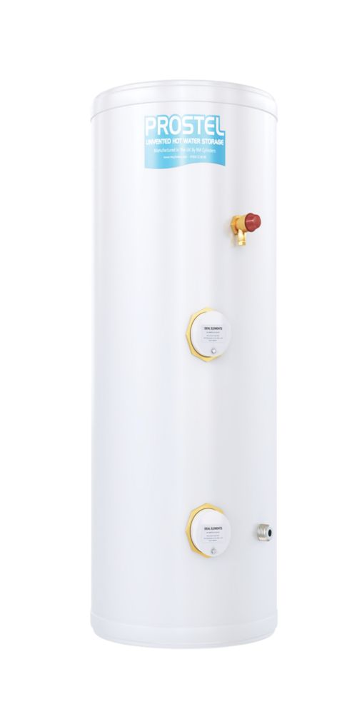 Image of RM Cylinders Prostel Direct Slimline Unvented Hot Water Cylinder 90Ltr 