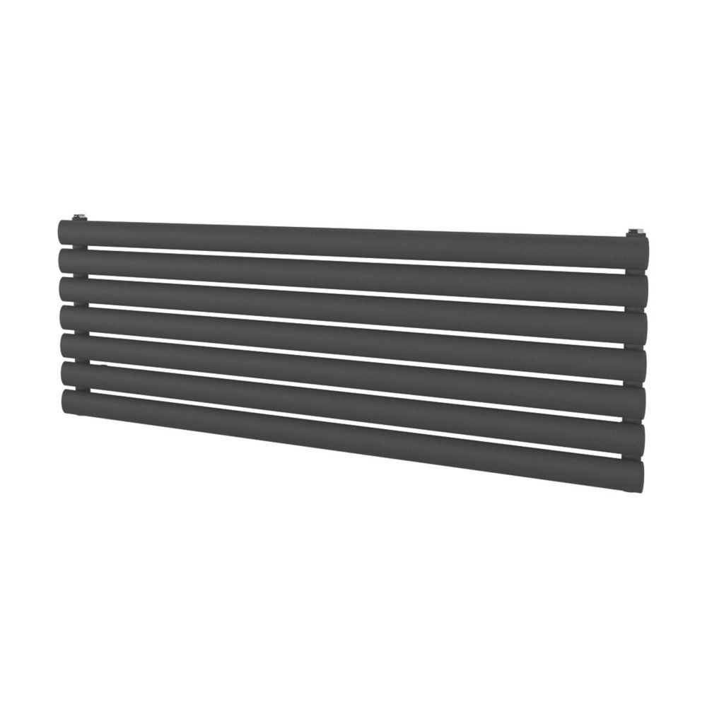 Image of Ximax Fortuna Horizontal Designer Radiator 410mm x 1200mm Anthracite 1846BTU 