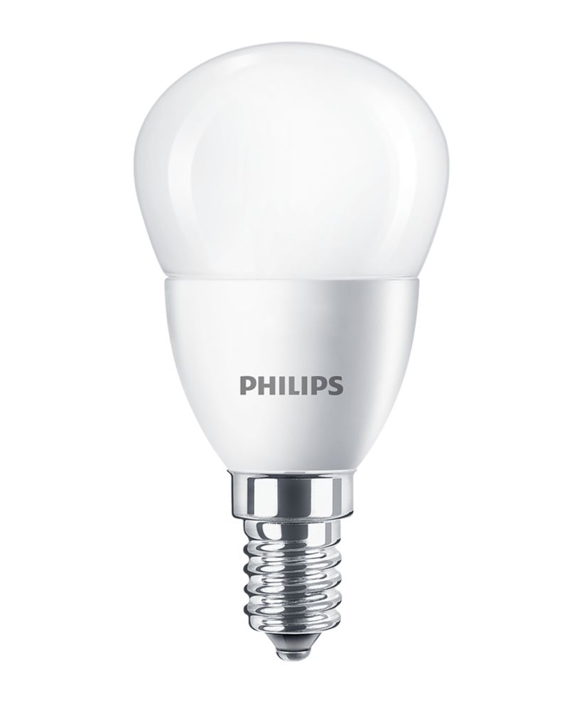 Image of Philips 929001157863 SES Candle LED Light Bulb 470lm 5.5W 2 Pack 