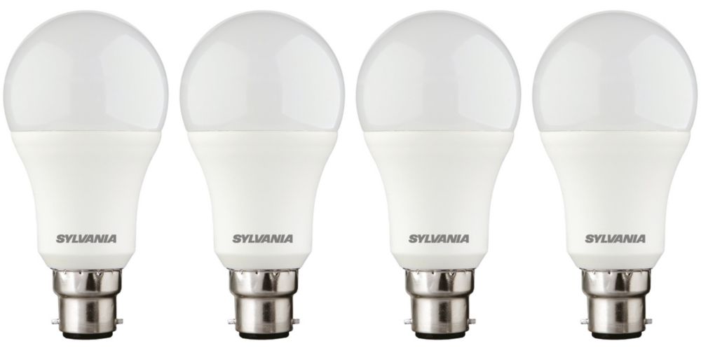 Image of Sylvania ToLEDo BC GLS LED Light Bulb 1521lm 13W 4 Pack 
