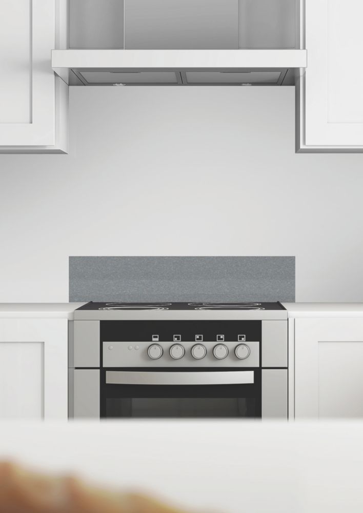 Image of Splashwall Silver Acrylic Gloss Splashback 2440mm x 1220mm x 4mm 