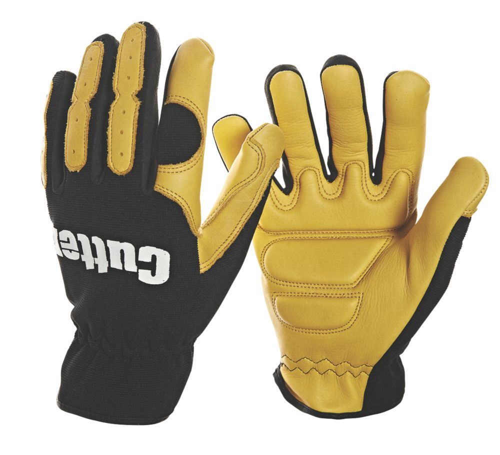 Image of Cutter CW700 Anti-Vibration Gloves Black / Yellow Large 