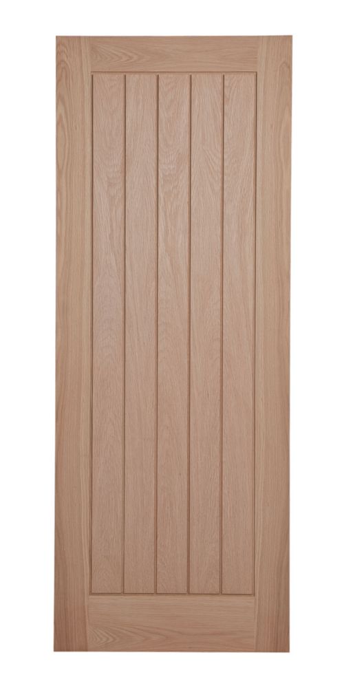 Image of Satin Lacquered Oak Wooden Cottage Internal Door 1981mm x 762mm 