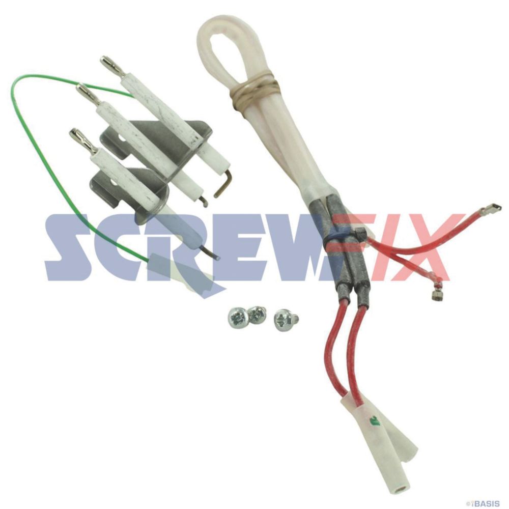 Image of Worcester Bosch 87161019010 ELECTRODE SET 