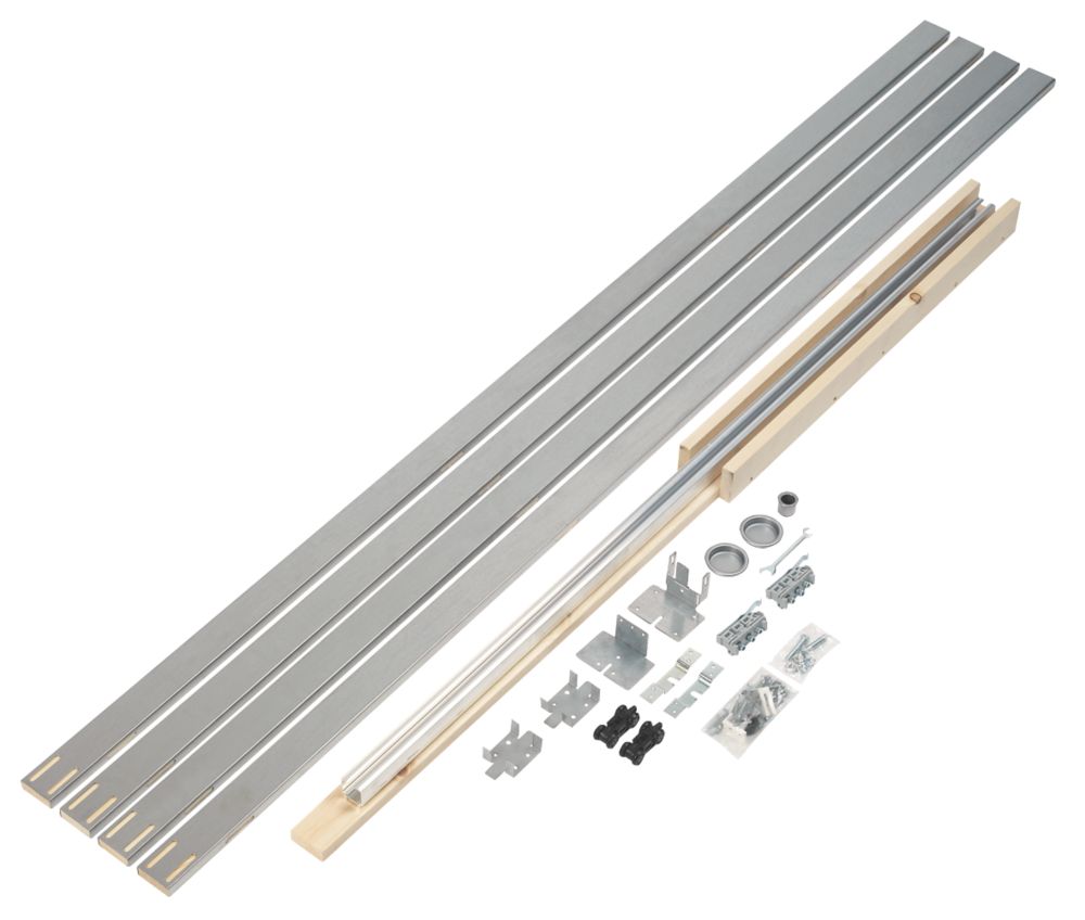 Image of Henderson Pocket Door PDK4 1-Door Sliding Track System Silver 1601mm 