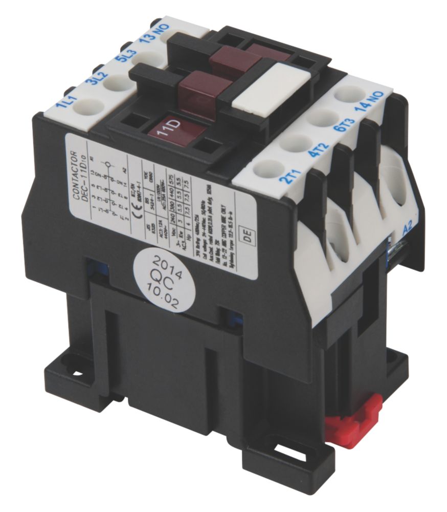 Image of Hylec DEC 25A 3-Pole 3-Phase Contactor Unit NO 5.5kW 
