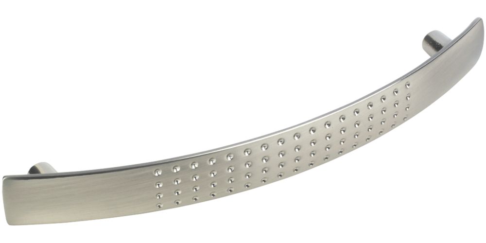 Image of Smith & Locke Dimple Pull Handles Brushed Nickel 128mm 2 Pack 