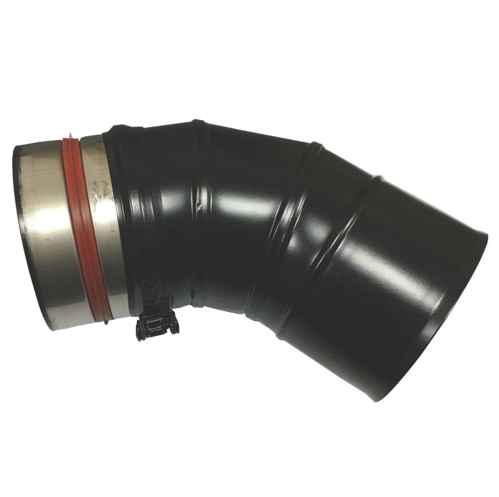 Image of Grant Yellow Plume Kit Elbow 45Â° Black 