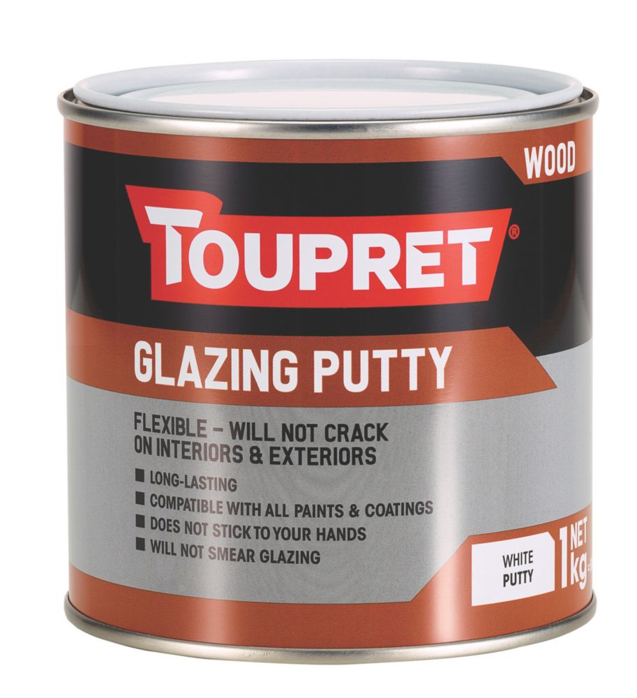 Image of Toupret Glazing Putty White 1kg 