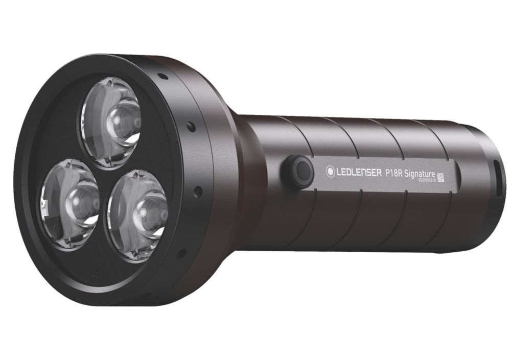 Image of LEDlenser P18R Signature Rechargeable LED Hand Torch Black 30 - 4500lm 