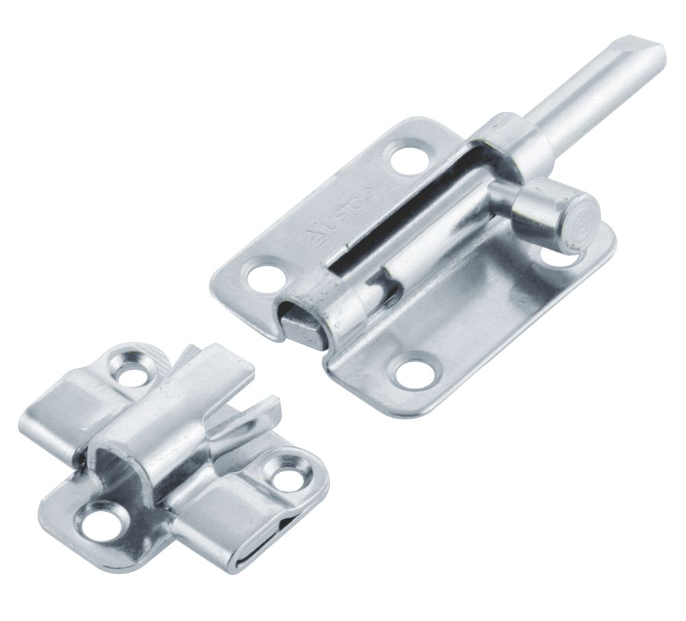 Image of Ajustlock Barrel Bolt Blue Passivated 46mm 