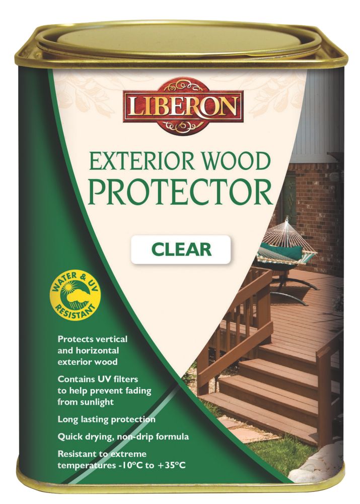 Image of Liberon Exterior Wood Protector Clear 1Ltr 