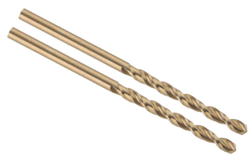 Image of DeWalt DT6612-QZ Straight Shank Cobalt HSS Drill Bits 3mm x 61mm 2 Pack 