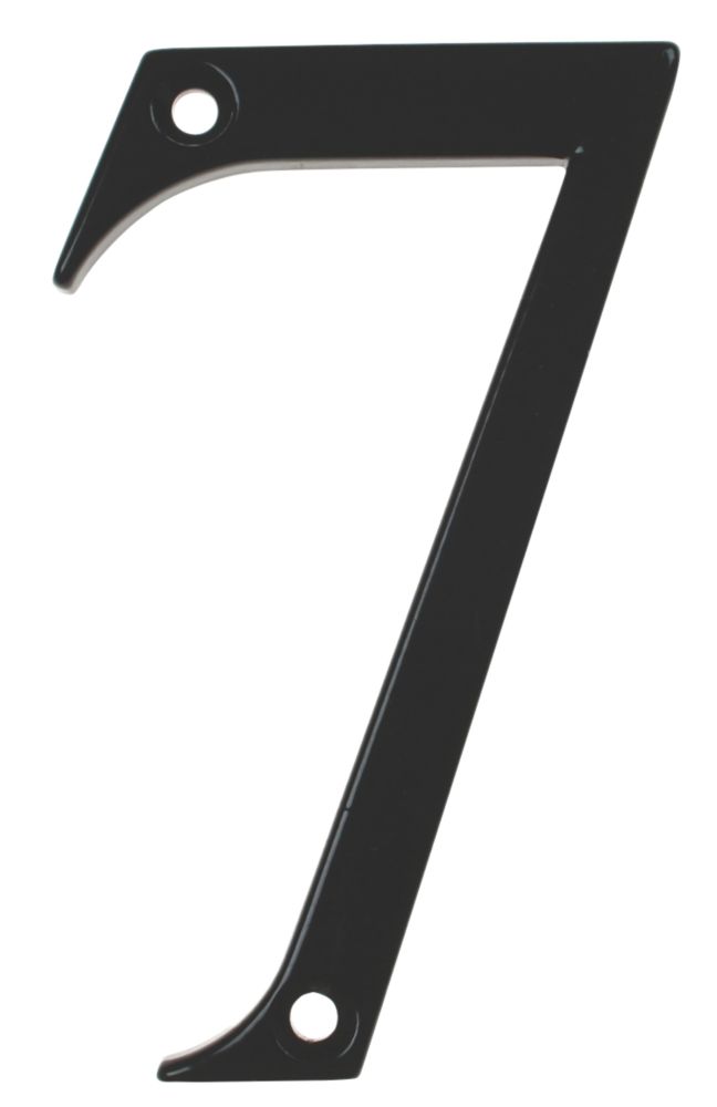 Image of Fab & Fix Door Numeral 7 Black 80mm 