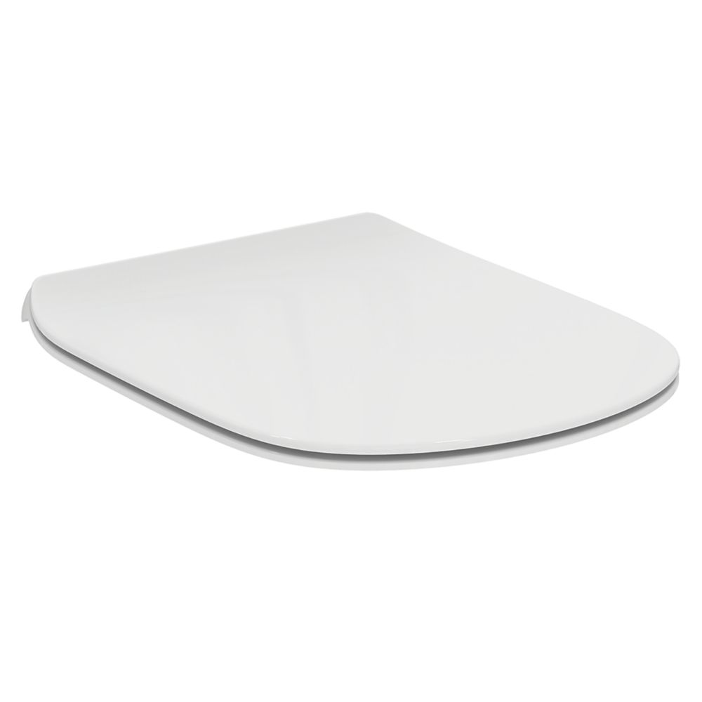 Image of Ideal Standard Tesi Soft-Close with Quick-Release Toilet Seat & Cover Duraplast White 