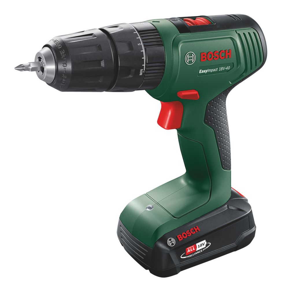 Image of Bosch EasyImpact 18V-40 18V 2 x 2.0Ah Li-Ion Power for All Cordless Combi Drill 