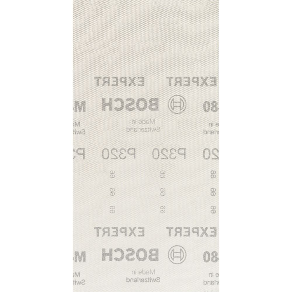 Image of Bosch Expert M480 Sanding Net Mesh 230mm x 115mm 320 Grit 50 Pack 