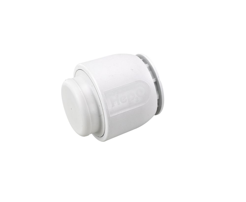 Image of Hep2O Plastic Push-Fit Stop End 28mm 