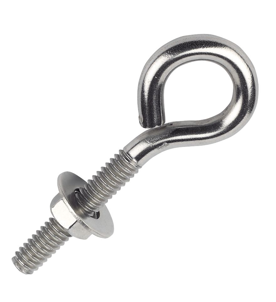 Image of Marine Eye Bolts Stainless Steel 6mm x 40mm 5 Pack 