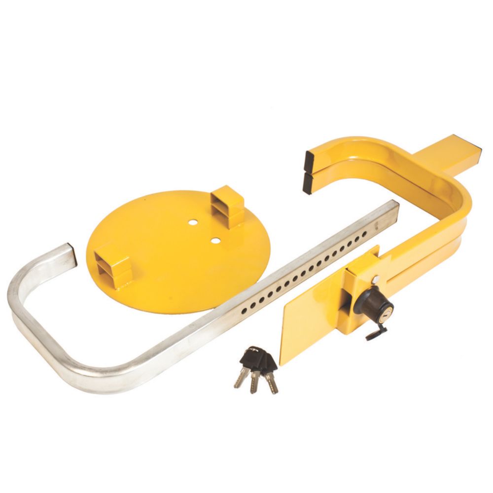 Image of Maypole MP9061 Universal Trailer Wheel Clamp 8-10" Yellow 