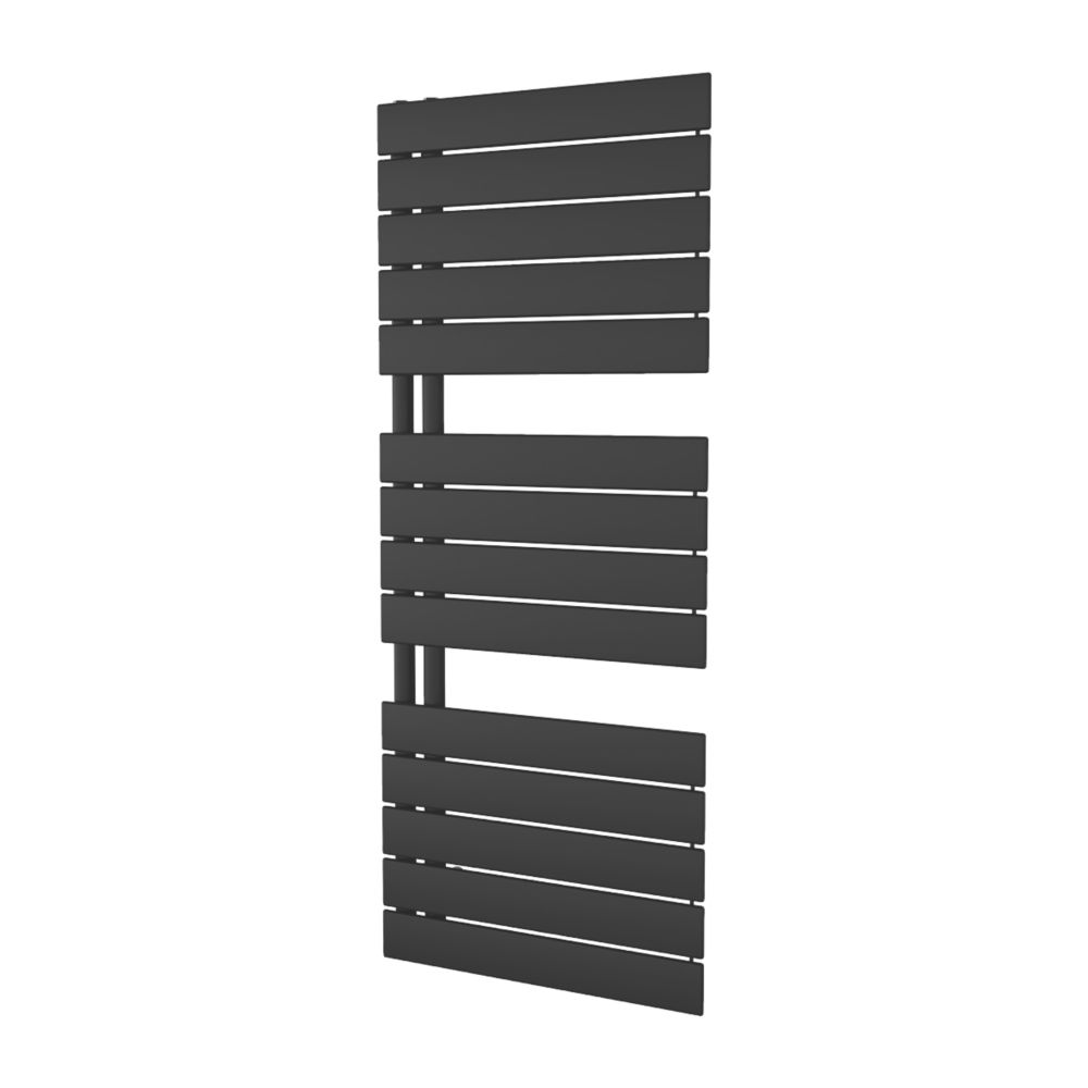 Image of Ximax Oceanus Open Designer Towel Radiator 1195mm x 500mm Black 2109BTU 