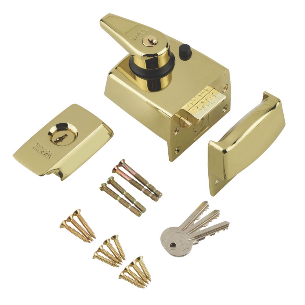 Image of ERA 1930-31 Double Locking Night Latch Brass 60mm Backset 