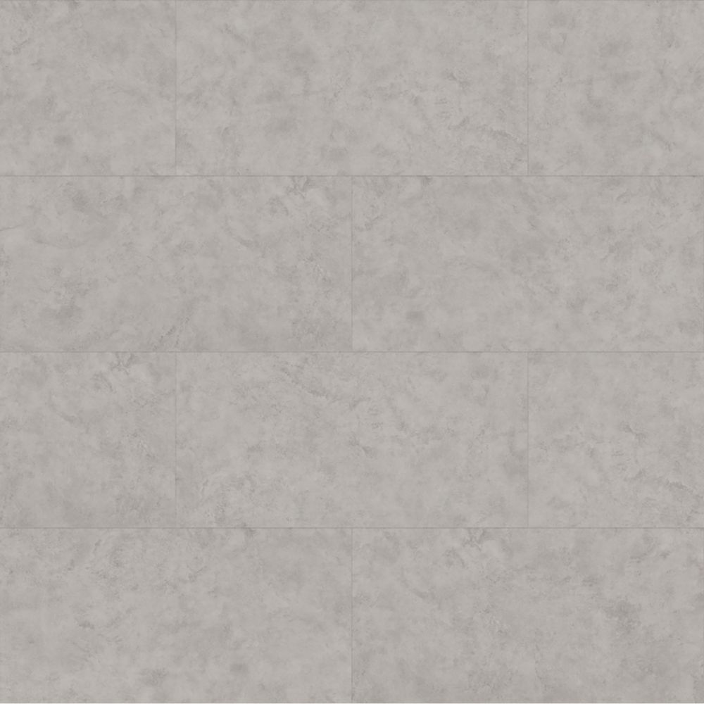 Image of Kraus Gillow Stone Grey Tile-Effect Vinyl Flooring 2.2mÂ² 