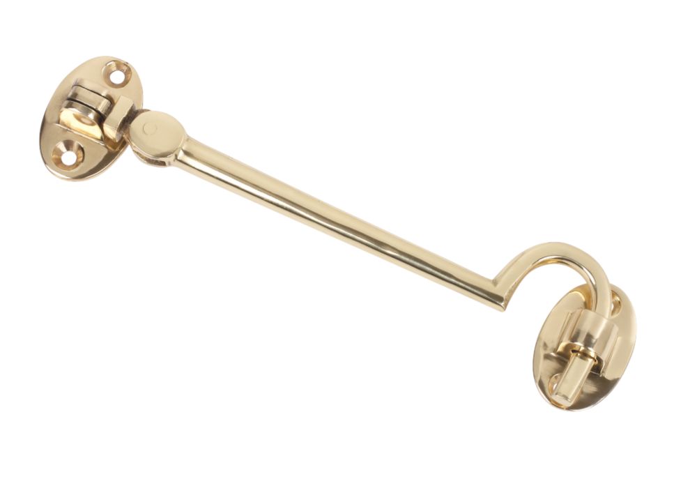 Image of Cabin Hook Polished Brass 150mm 