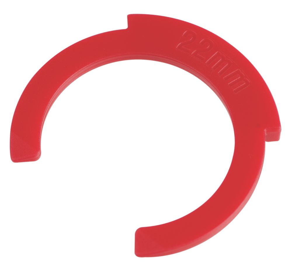 Image of Flomasta SLC22MR PPF Collet Clips Red 22mm 10 Pack 