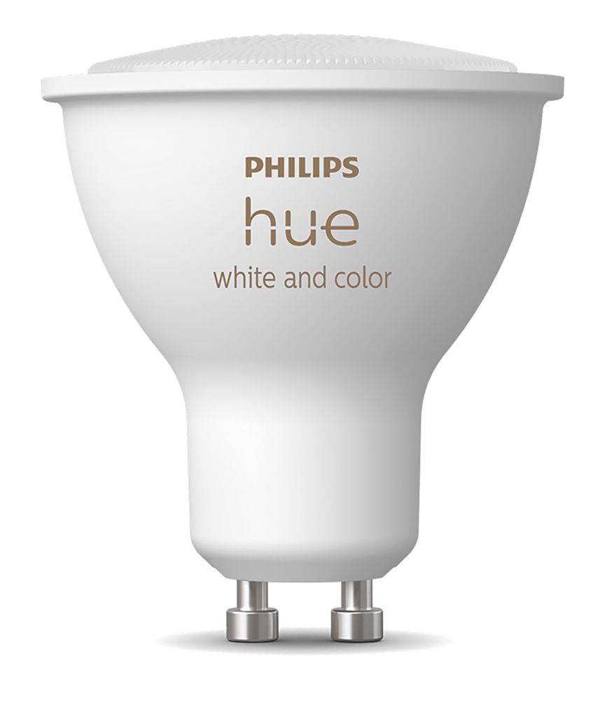 Image of Philips Hue GU10 RGB & White LED Smart Light Bulb 5.7W 350lm 