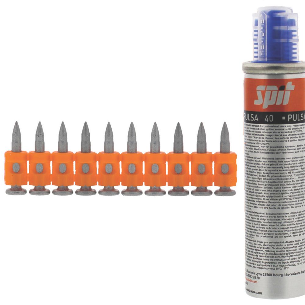 Image of Spit Zinc-Plated HC6 Collated Nails 6.4mm x 15mm 500 Pack 