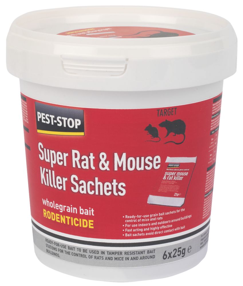 Image of Pest-Stop Rodent Wheat Bait 25g 6 Pack 