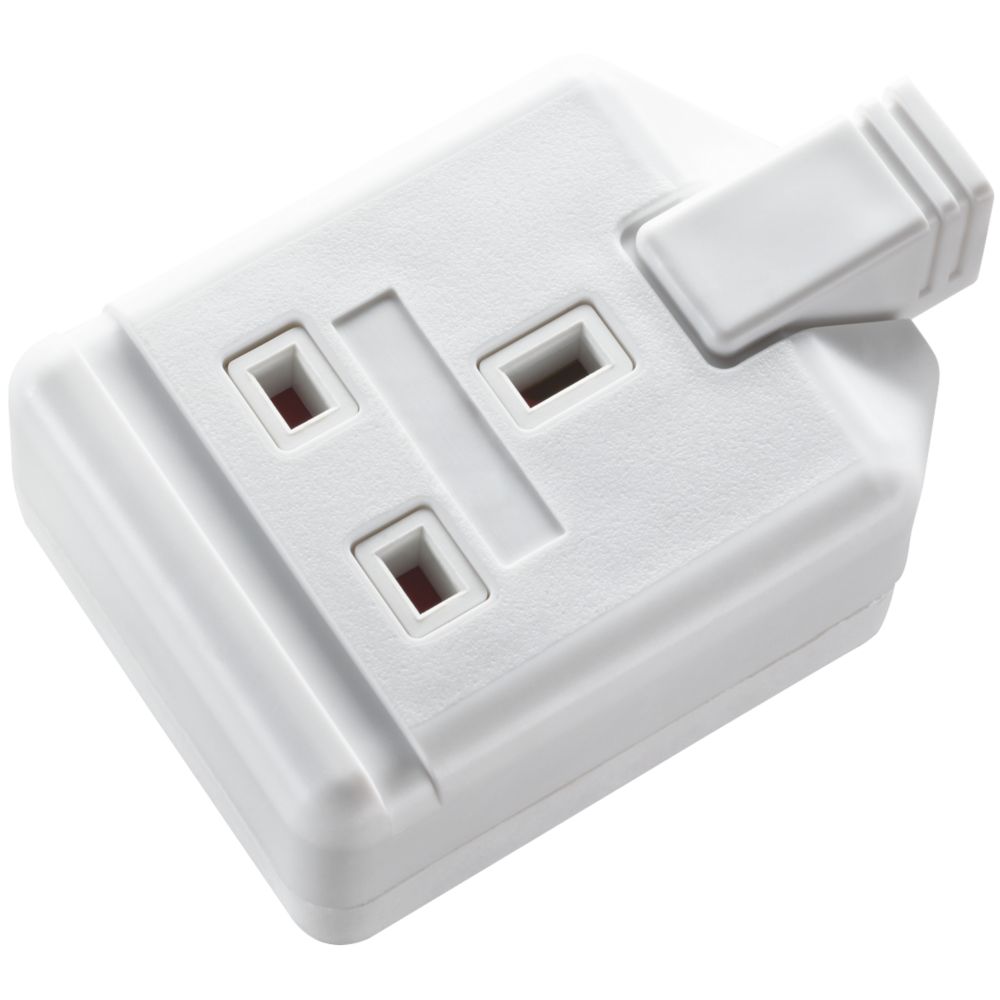 Image of Masterplug 13A 1-Gang Unfused Rewireable Socket White 