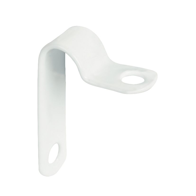 Image of Prysmian AP7 Fire Rated Alarm Cable Clips 7.8-8.2mm White 100 Pack 