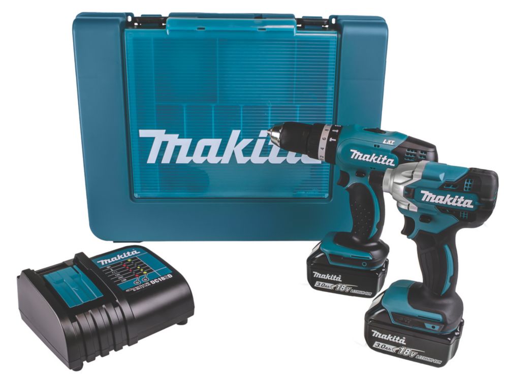 Image of Makita DLX2336S 18V 2 x 3.0Ah Li-Ion LXT Cordless Twin Pack 
