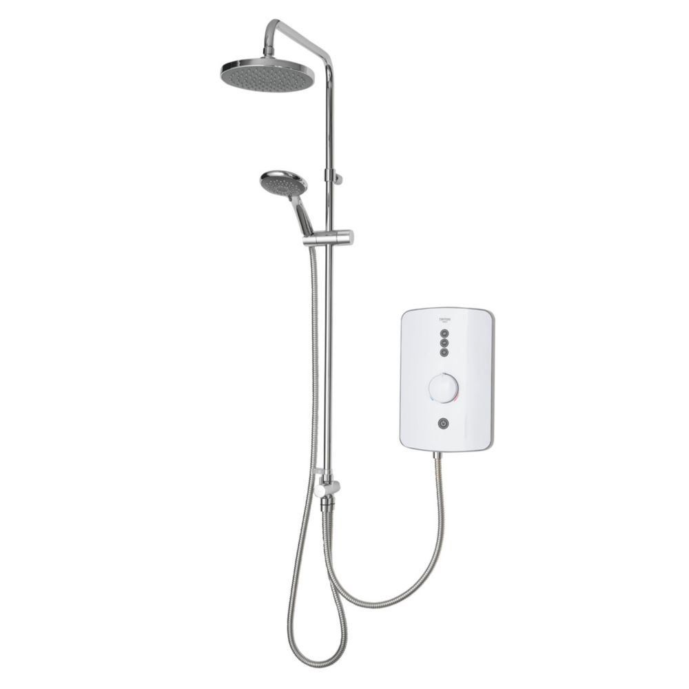Image of Triton Amala DuElec White 9.5kW Electric Shower with Diverter 