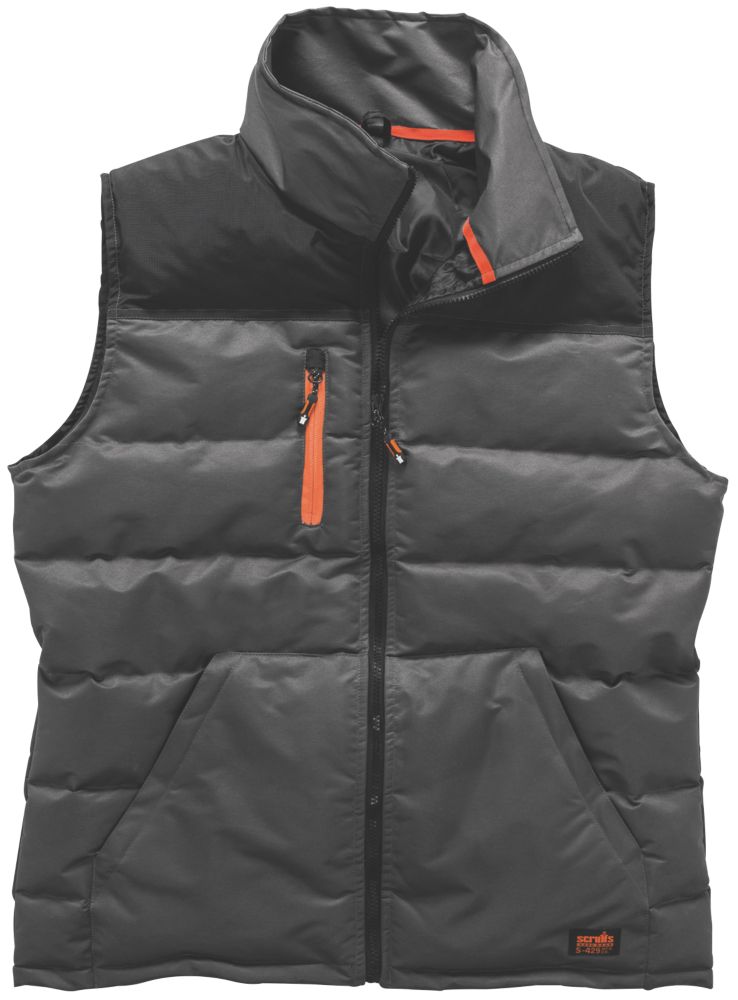 Image of Scruffs Worker Body Warmer Black / Charcoal X Large 46" Chest 