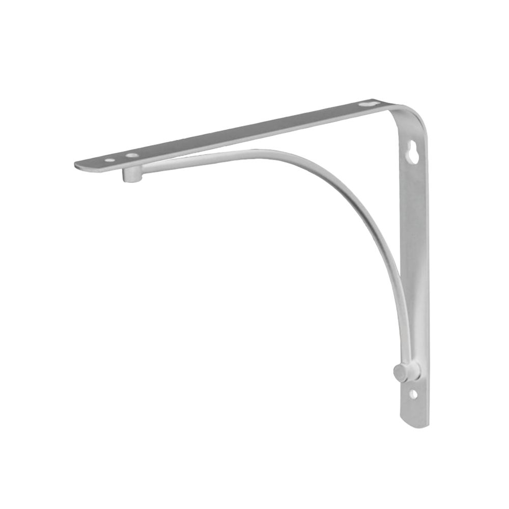 Image of Arc Shelf Brackets Silver 230mm x 180mm 4 Pack 