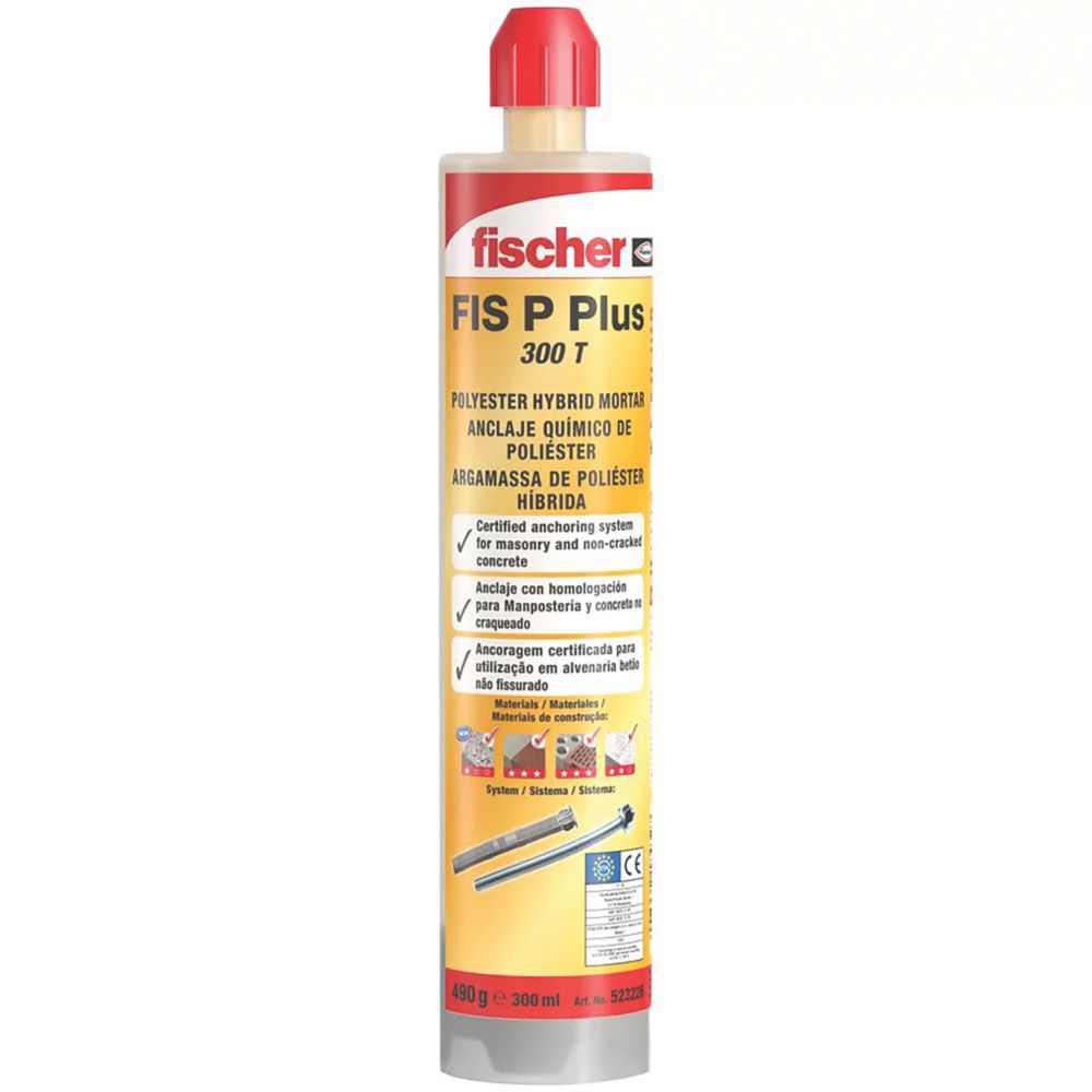 Image of Fischer FIS P Plus Polyester Hybrid Mortar Injection Resin 300ml 