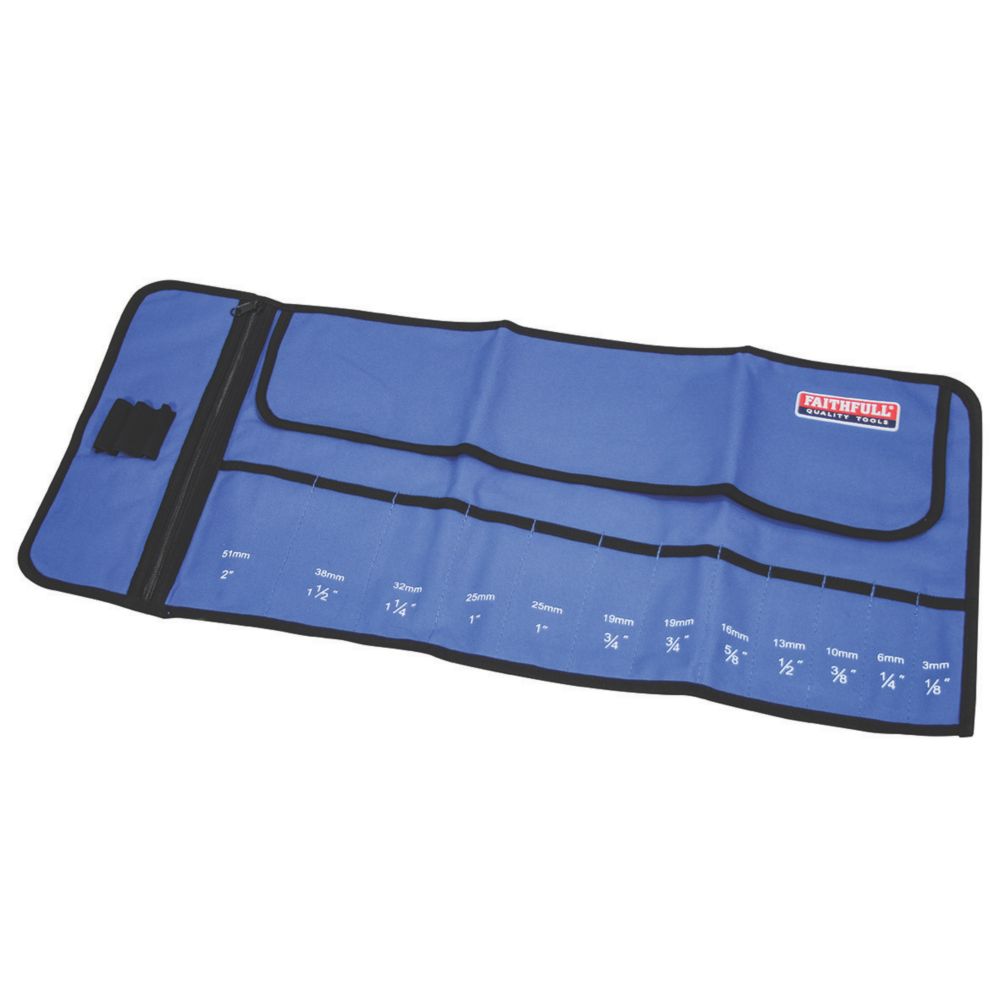 Image of Faithfull 12 Pocket Chisel Storage Roll 12.6" 
