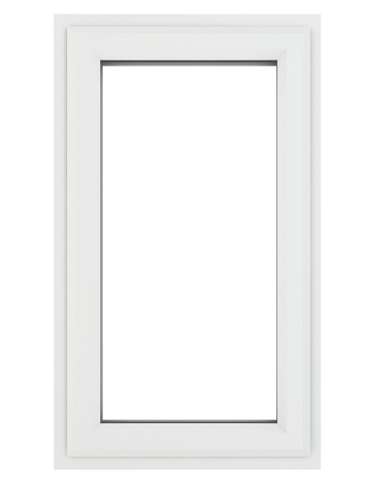 Image of Crystal Right-Hand Opening Clear Triple-Glazed Casement White uPVC Window 610mm x 1190mm 