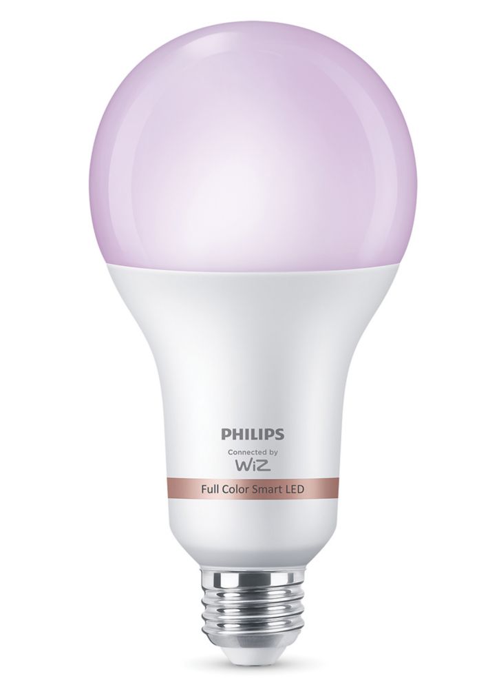 Image of Philips ES Decorative RGB & White LED Smart Light Bulb 19W 2452lm 