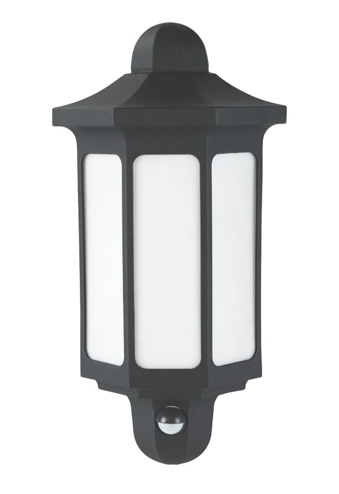 Image of LAP Dunham Outdoor LED Half Wall Light Black 8.5W 580lm 