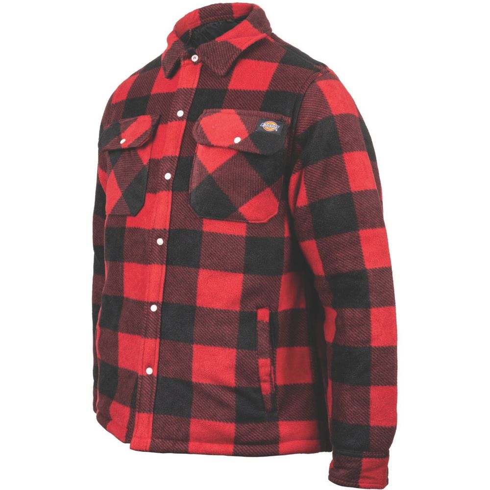 Image of Dickies Portland Shirt Red Medium 39" Chest 