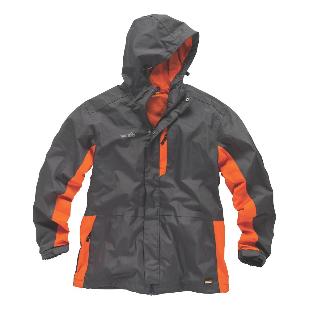 Image of Scruffs Worker Jacket Graphite/Orange Small 40" Chest 