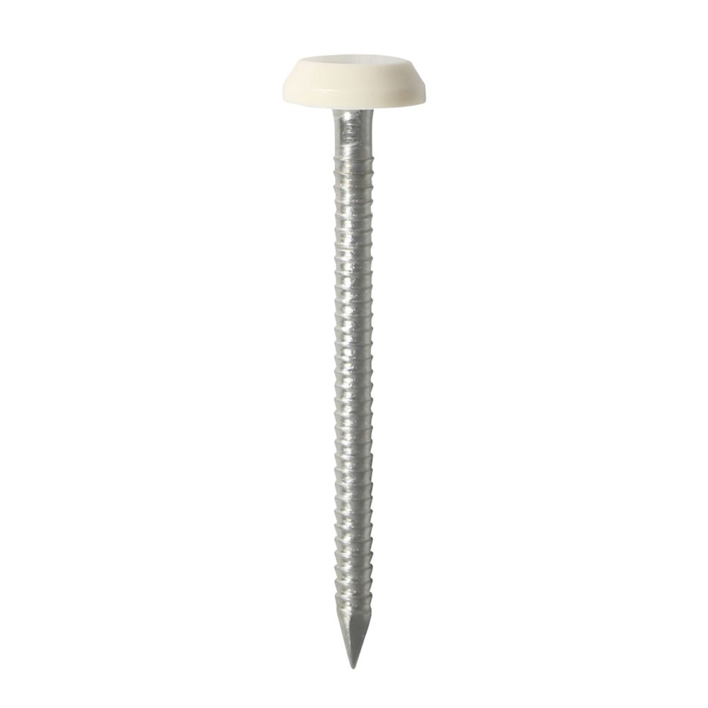 Image of Timco Polymer-Headed Nails Cream Head A4 Stainless Steel Shank 2.1mm x 50mm 100 Pack 