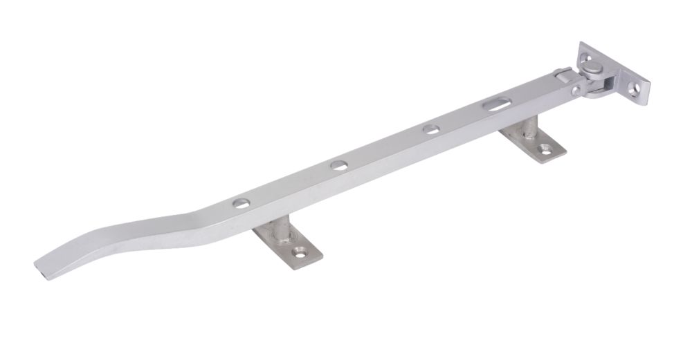 Image of Traditional Design Casement Stay Satin Aluminium 254mm 