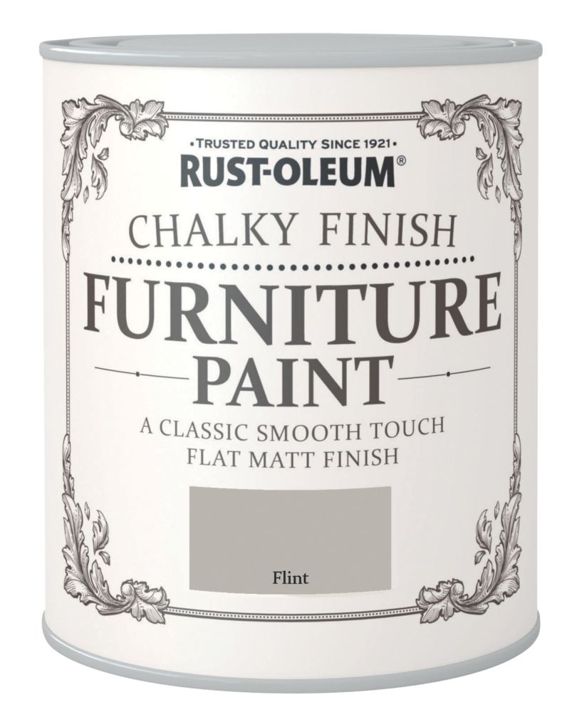 Image of Rust-oleum Universal Furniture Paint Chalky Flint Grey 750ml 